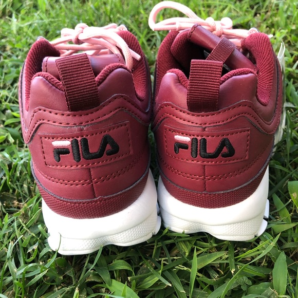 fila disruptor heel height